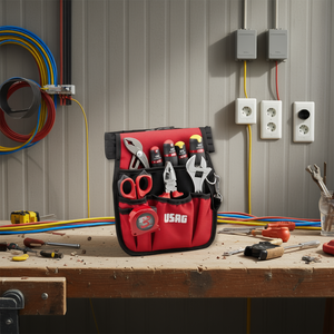 Bolsa de Herramientas para Electricista Usag con Surtido de 9 Piezas para Trabajadores y Profesionales - Product Image 3