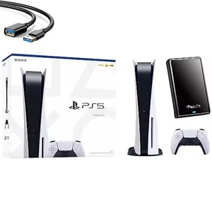Vente en gros - Console PS5 Slim neuve d'origine - Version numérique 2 To - Prête à être expédiée - En stock - 2 jeux - 2 manettes - Product Image 2
