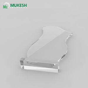 Trofeo Acrílico en Forma de Ola, Acabado Transparente de Cristal, Duradero, Grabado, para Reconocimiento Corporativo, Deportivo y Académico, Mukesh - Product Image 5