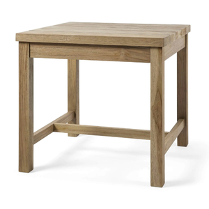 Mesa de madera de teca ecológica para uso interior o exterior, estilo minimalista para comedor o restaurante al aire libre - Product Image 3