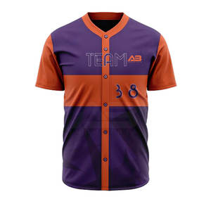 Nuevo Conjunto de Uniforme de Béisbol para Hombre, 100% Poliéster, Colores y Logotipo Personalizables, Alta Calidad, Transpirable, Secado Rápido - Product Image 3