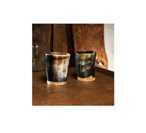 Verre à boire en corne polie de qualité supérieure, parfait pour la bière, l'eau, le jus, style viking, beau verre en corne de buffle - Product Image 4