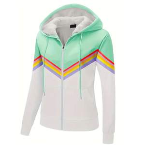 Todos los tamaños de calidad superior logotipo personalizado en blanco liso mujeres sudaderas con capucha estilo callejero personalizado de gran tamaño mujeres sudaderas con capucha - Product Image 2