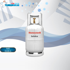 Honeywell Solstice N40 (R448A) Cilindro Recargable de Acero de 10 kg, Bajo GWP, Alternativa a R404A R22 para Aire Acondicionado, EE. UU. - Product Image 1