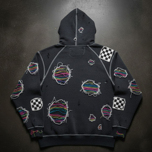 Prix de gros, logo personnalisé, patchs brodés délavés, sweats à capuche surdimensionnés personnalisés, sweat à capuche en coton lourd, sweat à capuche délavé - Product Image 2