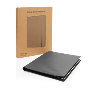 Portafolio A4 Sostenible de Cuero Reciclado, Set de Regalo Empresarial Ecológico - Product Image 4