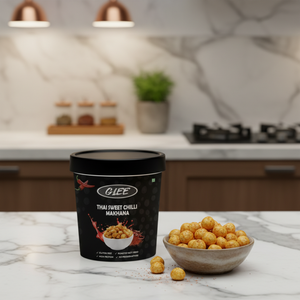 Nueces Makhana Tailandesas con Sabor a Chile Dulce, Bajas en Grasa, Sin Gluten, Altas en Proteínas, en Caja de Papel de 30g - Product Image 4
