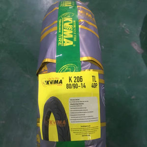 ยางมอเตอร์ไซค์แบบไม่มียางใน K206 ขนาด 80/90-14 90/90-14 จาก KUMATIRE สำหรับการขับขี่ในเมืองทุกวัน - Product Image 1