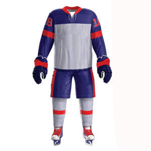 Uniforme de hockey sur glace unisexe de qualité supérieure, confortable et respirant, nouvel arrivage avec nom de l'équipe OEM imprimé - Product Image 2