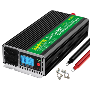 Convertisseur d'ondes sinusoïdales pures HOULI 12V/24V/220V pour réseau RV 110V/5000W/4000W/3000W, onduleur solaire 3KW/4KW/5KW/6KW - Product Image 1