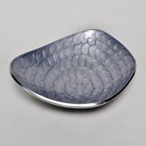 Plateau de service alimentaire de décoration de conception fantaisie en marbre et métal bol de décoration moderne avec poignée pour organisateur de cuisine - Product Image 6