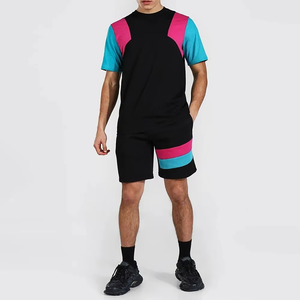 Haute qualité hommes ensemble court fabricant unisexe short de jogging logo personnalisé imprimer toutes les couleurs 100% coton tissu - Product Image 4