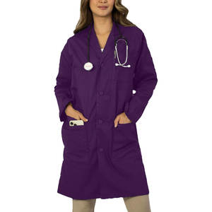 Venta al por mayor Mujeres Batas de laboratorio Algodón Ajuste profesional OEM Mujeres Batas de laboratorio Personalizado 2025 Personalizado - Product Image 1