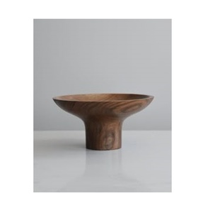 El mejor precio en un elegante cuenco de madera para servir ensaladas y aperitivos Accesorio de comedor hecho a mano sin BPA - Product Image 1