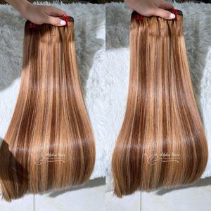 Extensiones de cabello Super saludable virgen grueso un donante hueso recto Super sedoso brillante Extensiones de Cabello 100% puro vietnamita cabello crudo Bob peluca tejido - Product Image 5