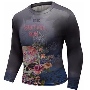 Estilo útil de larga duración Suministro de fábrica Precio favorable Impreso personalizado Rash Guard & Jiu Jitsu Rash Guard - Product Image 4