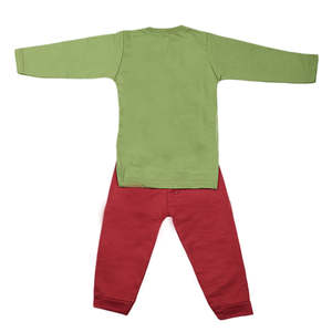 Traje de 2 Piezas de Manga Larga para Niños - Verde - Product Image 4