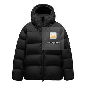 แจ็กเก็ตขนห่าน90% สำหรับผู้ชายเสื้อฮู้ดสไตล์ลำลองออกแบบได้ตามต้องการ - Product Image 2