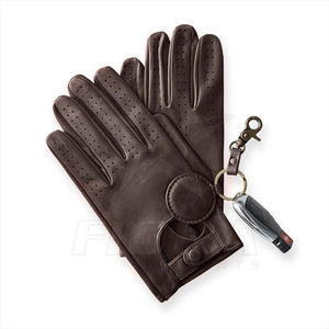 Gants de conduite en cuir pour hommes de qualité supérieure personnalisés de haute qualité fabriqués au Pakistan - Product Image 3