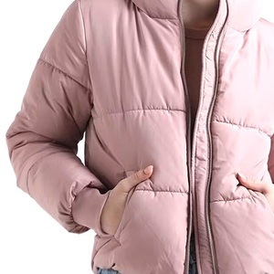 Abrigo largo de Invierno para mujer, chaqueta con capucha, piel de oveja transpirable, lona de cuero, chaqueta acolchada larga cálida, decoración de letras - Product Image 6