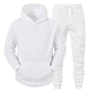 Personnalisé 100% coton hommes pull surdimensionné en relief pantalons de survêtement et sweats à capuche ensemble unisexe hommes survêtement hommes sweats à capuche ensemble - Product Image 2