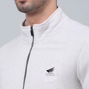 Dernier design, survêtement pour homme sur mesure avec fermeture éclair, hiver, 100% coton, léger, respirant, coupe régulière, parfait pour la course à pied et le fitness - Product Image 5