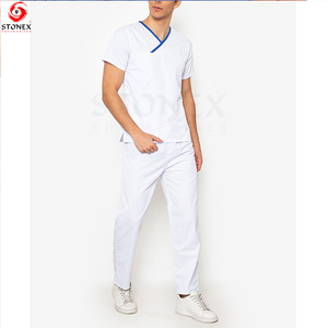 ชุดเครื่องแบบพยาบาลสำหรับผู้ชายชุดเครื่องแบบสวมใส่สบายระบายอากาศได้ดีสำหรับฤดูร้อน - Product Image 2