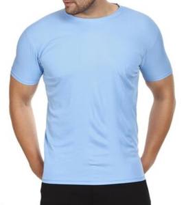 140g ขายส่งเสื้อระเหิดผ้าฝ้ายโพลีเอสเตอร์ 100% รู้สึกว่างเปล่ารอบคอเสื้อยืดเสื้อยืดระเหิดธรรมดาพิมพ์แบบกําหนดเอง - Product Image 4