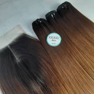 Máquina de extensiones de cabello Remy humano virgen 100% vietnamita hueso de doble trama recto sin enredos sin desprendimiento para venta al por mayor - Product Image 2