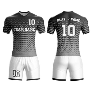 100% poliéster sublimación deporte fútbol Jersey asequible al por mayor hombres equipo de fútbol conjunto - Product Image 5