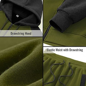 Dos chándales de diferentes colores para hombres, chándales personalizados versátiles con diseño deportivo, conjuntos de ropa de fitness de moda duraderos - Product Image 6