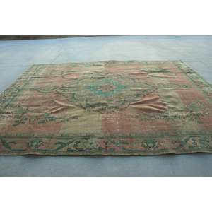 Alfombra Turca, Alfombra Vintage Extra Grande de 9,8x12,3 pies, Alfombra Marroquí de Lana Marrón y Azul - Product Image 2