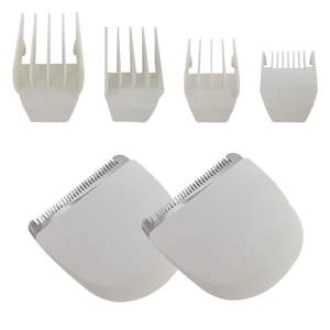 Paquete de 2 cuchillas de repuesto blancas de 4 filos con broche a presión para recortadora Peanut Clipper Trimmer 8685 8655 8663 8685 1701, alimentadas por USB, para uso en Francia - Product Image 6