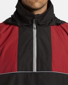 Chaqueta Cortavientos Deportiva Informal Transpirable al por Mayor, Chaqueta Impermeable con Bloques de Color para Exteriores, Talla Grande, Cierre de Cremallera - Product Image 4