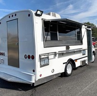 Remorque de restauration rapide en aluminium en acier inoxydable de camion de nourriture Mobile en fibre de verre portable avec 220V pour les collations Hotdogs bonbons chips vente