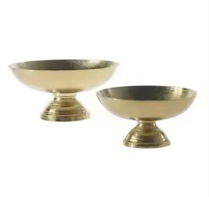 Moderno Tazón Decorativo de Acero Inoxidable con Diseño de Hojas de Latón Pulido Brillante para Decoración del Hogar o Bodas - Product Image 5