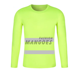 Camisas de manga larga impermeables de poliéster de seguridad reflectante de alta visibilidad y pantalones cortos de alta visibilidad de secado rápido para ropa de trabajo de construcción - Product Image 6