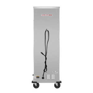 Armoire de maintien au chaud commerciale de 33 pouces, argentée, KM-CHP36-WNGL, porte en verre, étagères en fil métallique, équipement de maintien au chaud - Product Image 2