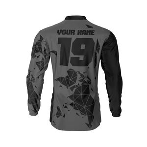 Maillot de motocross coupe-vent pour homme, combinaison de course moto tout-terrain avec motif imprimé pour la conduite à moto - Product Image 2