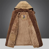 Veste parka d'hiver coupe ajustée à capuche rembourrée pour temps froid, tissée unie, service OEM, grandes tailles