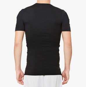 เสื้อยืด83% แขนสั้นผ้าโพลีเอสเตอร์ผ้าสแปนเด็กซ์17% เสื้อใส่เล่นยิมฟิตเนสเสื้อรัดรูปสำหรับผู้ชาย - Product Image 2