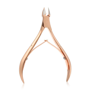 Coupe-ongles professionnel en acier inoxydable rose doré de luxe, prix d'usine, logo personnalisé, ouverture large pour les ongles épais, beauté - Product Image 4