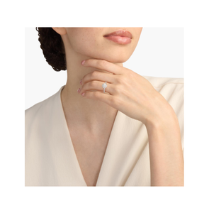 Bague de fiançailles en diamant halo d'inspiration vintage – Qualité supérieure et design luxueux pour une demande en mariage mémorable - Product Image 4