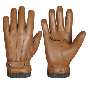 Gants en peau de mouton de haute qualité sur mesure, en cuir véritable, confortables, chauds, coupe-vent, pour un usage quotidien et festif, pour Relevo Industries - Product Image 1