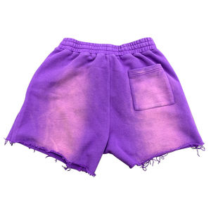 Pantalones cortos de gimnasio Vintage para hombre, alta calidad, algodón 100 Gsm, lavado con ácido, ecológico, con cordón en la cintura, sólidos a la moda para el verano - Product Image 2