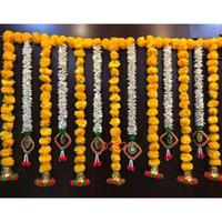 Toran Bandanwar, design complexe, fait main, en plastique écologique, Rangoli suspendu, décoration pour la maison, Diwali, mariage, événement culturel