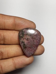 Piedra preciosa de Rodonita Increíble piedra suelta natural Rodonita Cabujón hecho a mano Piedra preciosa pulida para la fabricación de joyas. 71 Ct Precio Bajo - Product Image 2