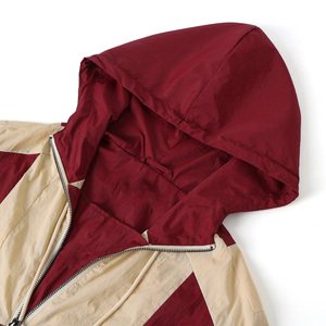 Chaqueta Anorak Cortavientos Ligera de Lona Vintage 100% Algodón para Hombre con Capucha con Cordón y Media Cremallera Unisex - Product Image 3