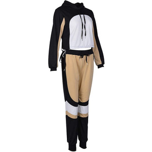 High Quality Color Blocking Tracksuit Custom Design Casual Fleece <b>Sweat</b> <b>Set</b> For Winter Wholesale Manufacturer Casual Wear 2026 - Product Image 3