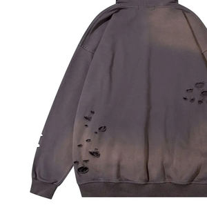 Sudaderas Ligeras para Hombre con Efecto Desgastado, Básicas, de Mezcla de Algodón, Precio al por Mayor, Calidad Premium, Sudaderas con Efecto Desgastado en Venta - Product Image 4